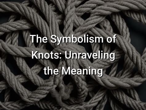 knotted 뜻, 삶의 매듭을 풀어가는 여정